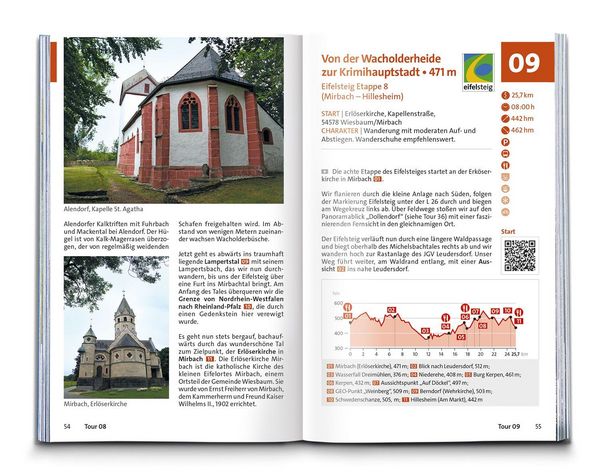 Produktbild: KOMPASS Wanderf&uuml;hrer Eifelsteig, vom Dom zu Aachen zum Dom in Trier, 50 Touren mit Extra-Tourenkarte