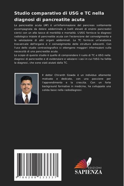 Produktbild: Studio comparativo di USG e TC nella diagnosi di pancreatite acuta