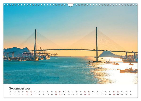 Produktbild: Busan - Hafenstadt in S&uuml;dkorea (Wandkalender 2026 DIN A3 quer), CALVENDO Monatskalender