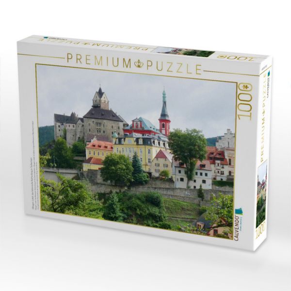 Produktbild: CALVENDO Puzzle Elbogen, Loket, das b&ouml;hmische Rothenburg in Tschechien | 1000 Teile Lege-Gr&ouml;&szlig;e 64x48cm Foto-Puzzle f&uuml;r gl&uuml;ckliche Stunden
