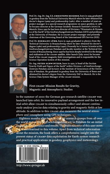 Produktbild: First CHAMP Mission Results for Gravity, Magnetic and Atmospheric Studies
