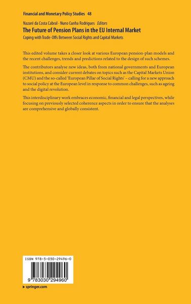 Produktbild: The Future of Pension Plans in the EU Internal Market