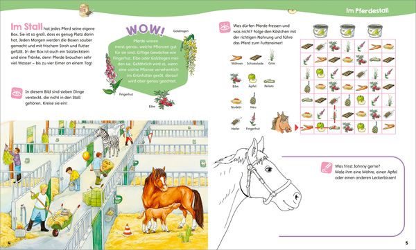 Produktbild: WAS IST WAS Junior Mitmach-Heft Pferde & Ponys