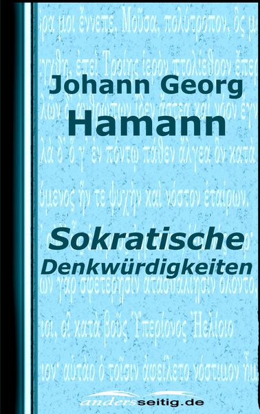 Produktbild: Sokratische Denkw&uuml;rdigkeiten