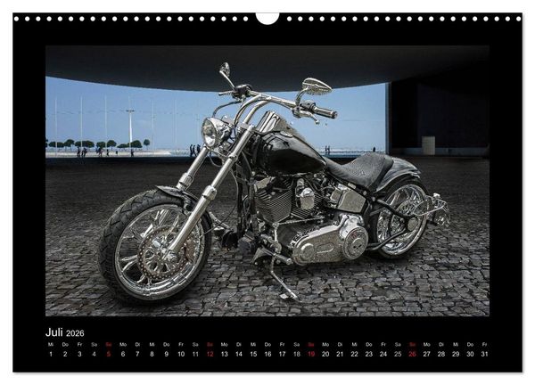 Produktbild: Motorrad-Tr&auml;ume &ndash; Chopper und Custombikes (Wandkalender 2026 DIN A3 quer), CALVENDO Monatskalender