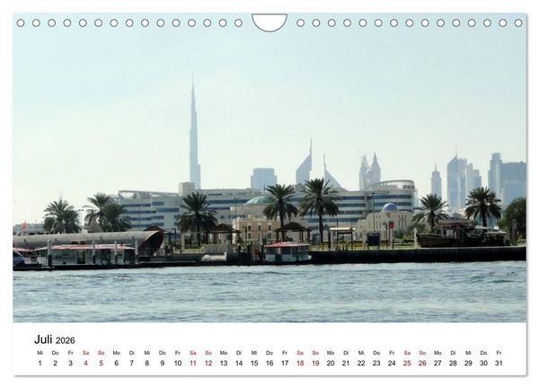 Produktbild: Dubai - Ein Erlebnis (Wandkalender 2026 DIN A4 quer), CALVENDO Monatskalender