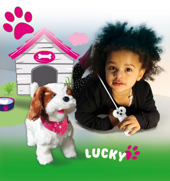 Produktbild: Jamara Lucky RC Pl&uuml;schhund Weiss/Braun
