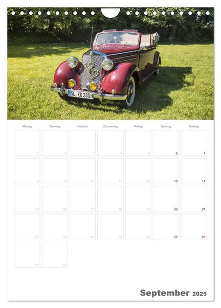 Produktbild: Mercedes Benz 170 SCB (Wandkalender 2025 DIN A4 hoch), CALVENDO Monatskalender