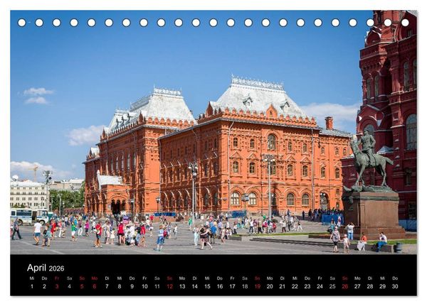 Produktbild: Moskau 2026 (Tischkalender 2026 DIN A5 quer), CALVENDO Monatskalender