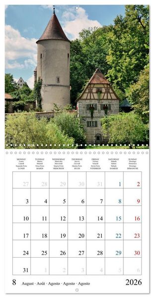 Produktbild: Worth a Visit - Romantic Cities in Germany (Wall Calendar 2026 12 &times; 12 Inch) CALVENDO 12 Month Wall Calendar