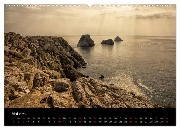Produktbild: Bretagne entlang der K&uuml;ste (hochwertiger Premium Wandkalender 2026 DIN A2 quer), Kunstdruck in Hochglanz