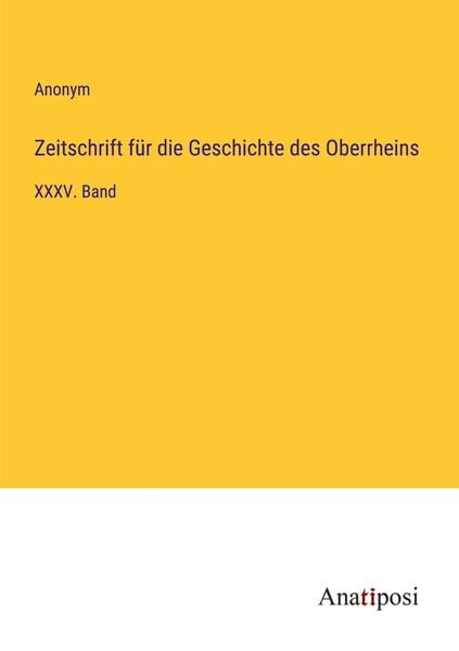 Produktbild: Zeitschrift f&uuml;r die Geschichte des Oberrheins