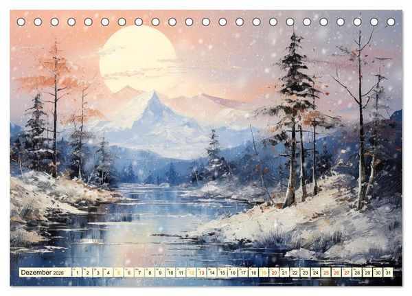 Produktbild: Eine Landschaft im Jahr (Tischkalender 2026 DIN A5 quer), CALVENDO Monatskalender