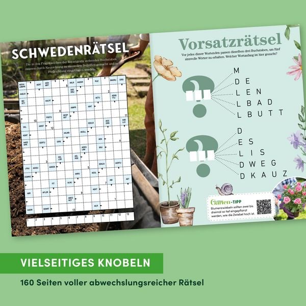 Produktbild: Das Garten-R&auml;tselbuch &ndash; Mit Profi-Tipps von "mein sch&ouml;ner Garten" f&uuml;r das ganze Jahr