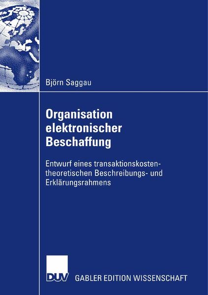 Produktbild: Organisation elektronischer Beschaffung