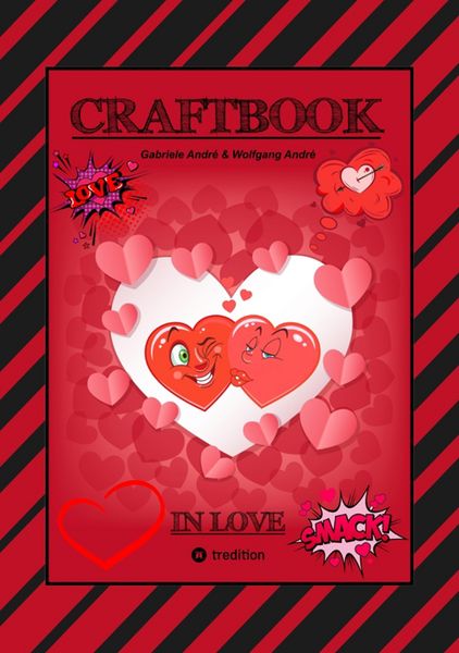 Produktbild: Craftbook - Verliebt - Liebe Motive - Freundschaftsband - Basteln - R&auml;tsel - Ausmalvorlagen - Aufgaben - Herzen