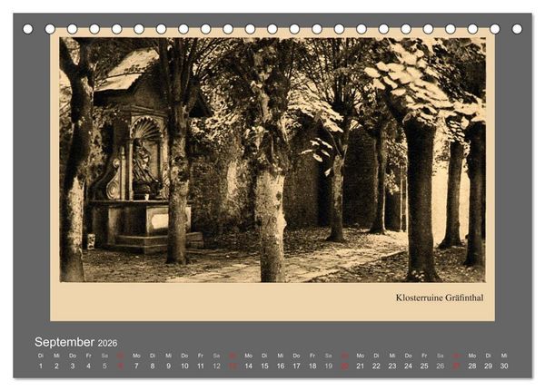 Produktbild: Saarland - vunn domols (frieher), Neue Ansichten vom Saarpfalz-Kreis (Tischkalender 2026 DIN A5 quer), CALVENDO Monatskalender