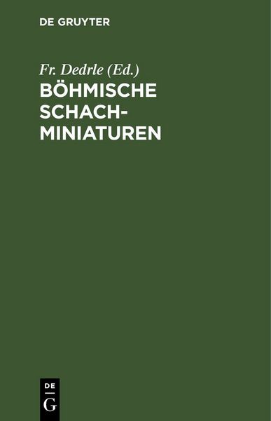 Produktbild: B&ouml;hmische Schachminiaturen