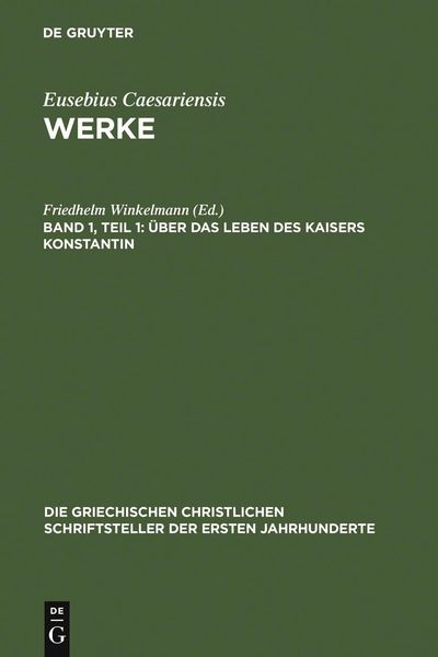 Produktbild: &Uuml;ber das Leben des Kaisers Konstantin
