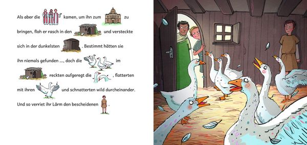 Produktbild: Einer, der seinen Mantel teilte ... Die Geschichte von Sankt Martin in Bildw&ouml;rtern