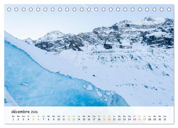 Produktbild: Sc&egrave;nes de cimes (Calendrier de bureau 2026 DIN A5 vertical), CALVENDO calendrier mensuel