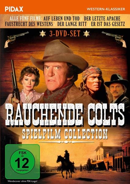 Produktbild: Rauchende Colts - Spielfilm Collection / Alle f&uuml;nf Spielfilme zur Kultserie mit James Arness (Pidax Western-Klassiker) [3 DVDs]