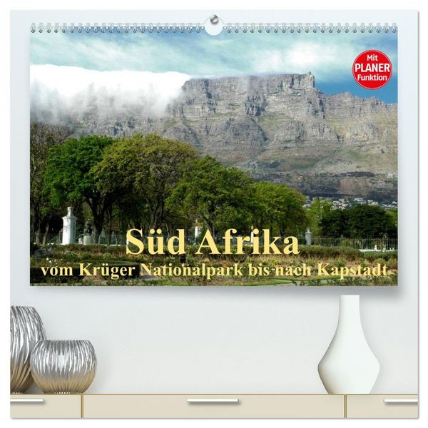 Produktbild: S&uuml;d Afrika - vom Kr&uuml;ger Nationalpark bis nach Kapstadt (hochwertiger Premium Wandkalender 2026 DIN A2 quer), Kunstdruck in Hochglanz