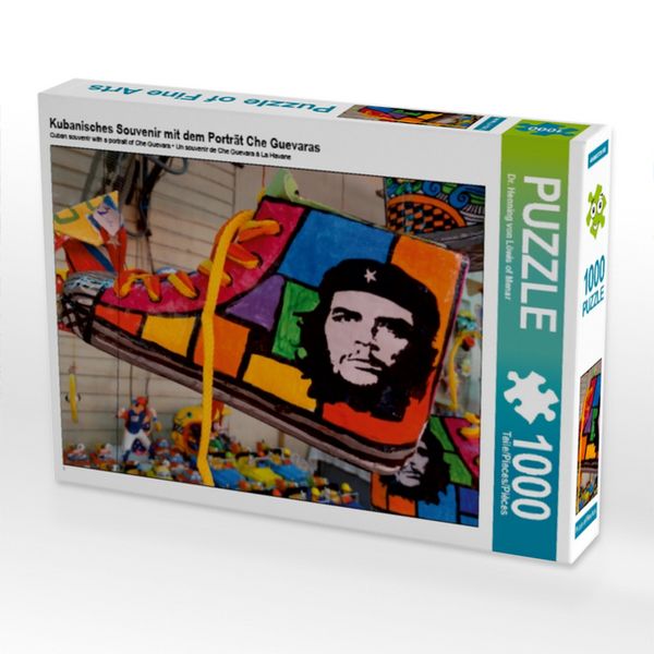 CALVENDO Puzzle Kubanisches Souvenir mit dem Porträt Che Guevaras | 1000 Teile Lege-Größe 64x48cm Foto-Puzzle für glückliche Stunden