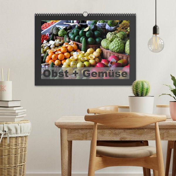 Produktbild: Obst + Gem&uuml;se (Wandkalender 2026 DIN A3 quer), CALVENDO Monatskalender