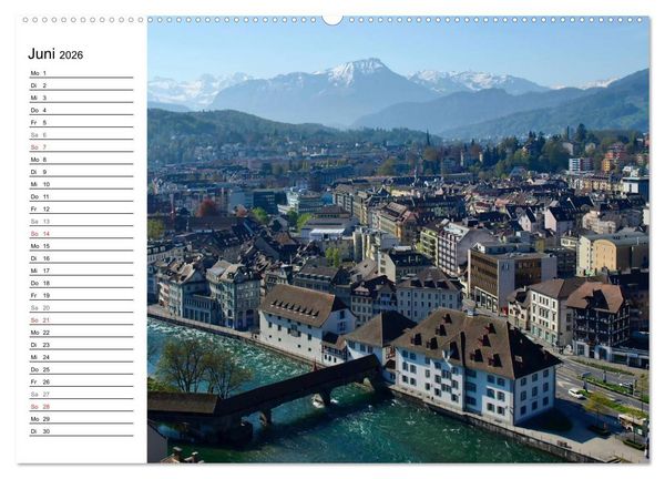 Produktbild: Erleben Sie LUZERN (hochwertiger Premium Wandkalender 2026 DIN A2 quer), Kunstdruck in Hochglanz