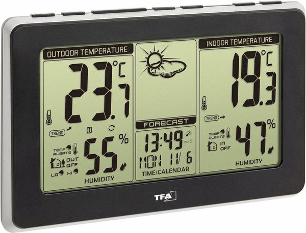 TFA Dostmann Mondo 35.1151.01 Funk-Wetterstation Vorhersage für 1 Tag Anzahl Sensoren max. 3