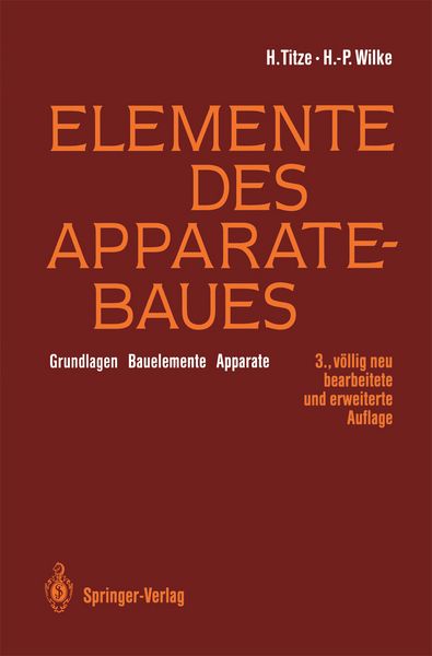 Produktbild: Elemente des Apparatebaues