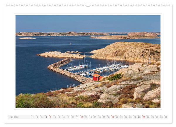 Produktbild: Bohusl&auml;n. Lysekil - Fiskeb&auml;ckskil - Grundsund (hochwertiger Premium Wandkalender 2026 DIN A2 quer), Kunstdruck in Hochglanz
