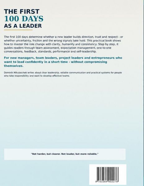 Produktbild: The First 100 Days as a Leader