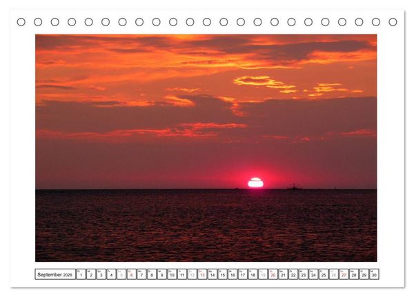 Produktbild: Borkum - Ostfriesische Insel mit Charme (Tischkalender 2026 DIN A5 quer), CALVENDO Monatskalender