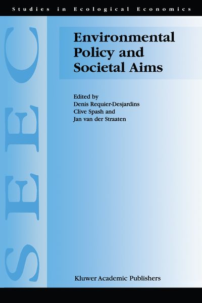 Produktbild: Environmental Policy and Societal Aims