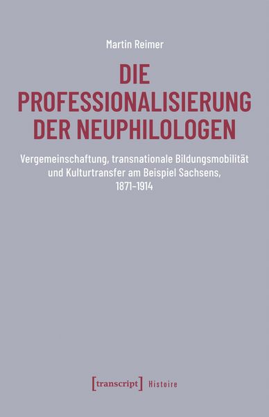 Produktbild: Die Professionalisierung der Neuphilologen