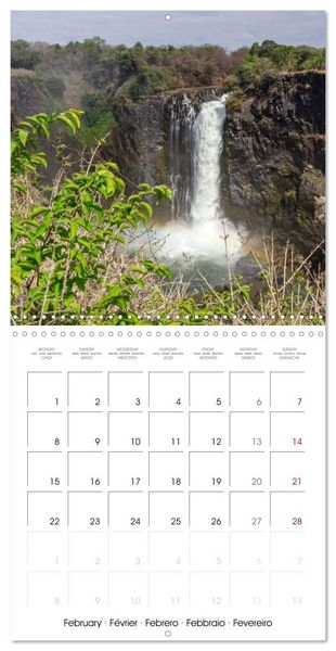 Produktbild: Victoria Falls natural wonders on the Zambezi (Wall Calendar 2027 12 &times; 12 Inch) CALVENDO 12 Month Wall Calendar