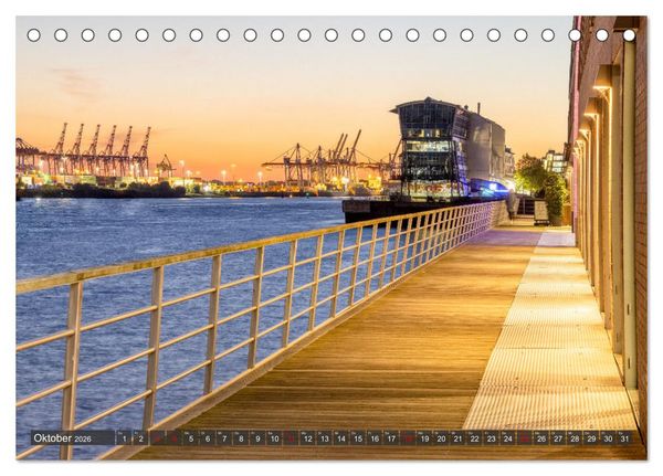 Produktbild: Hamburg - Die Weltstadt an der Waterkant (Tischkalender 2026 DIN A5 quer), CALVENDO Monatskalender