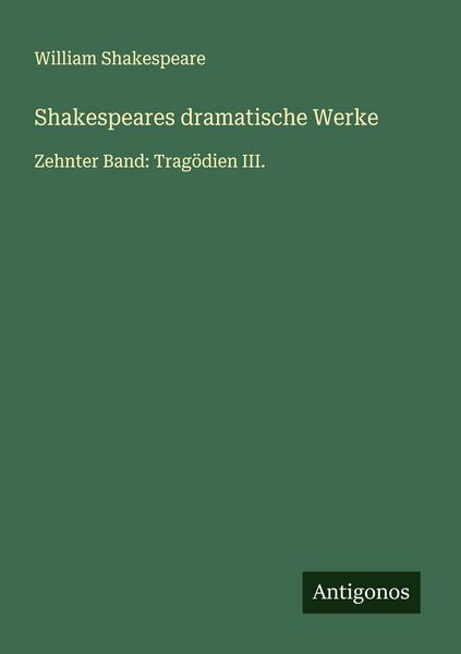 Produktbild: Shakespeares dramatische Werke