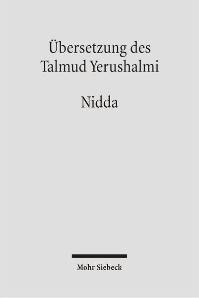 Produktbild: &Uuml;bersetzung des Talmud Yerushalmi