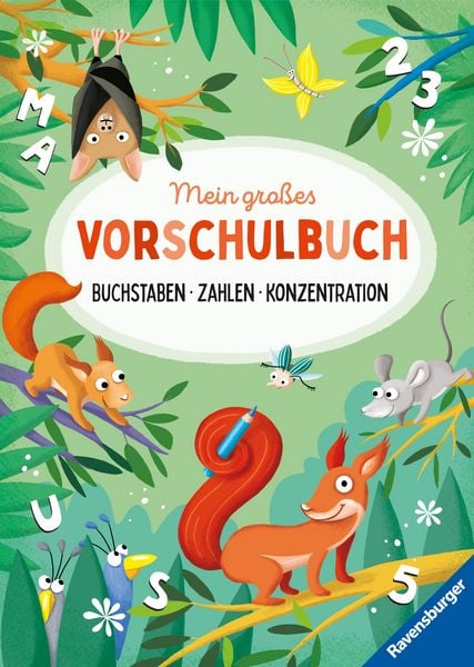 Produktbild: Mein gro&szlig;es Vorschulbuch: Buchstaben Zahlen Konzentration