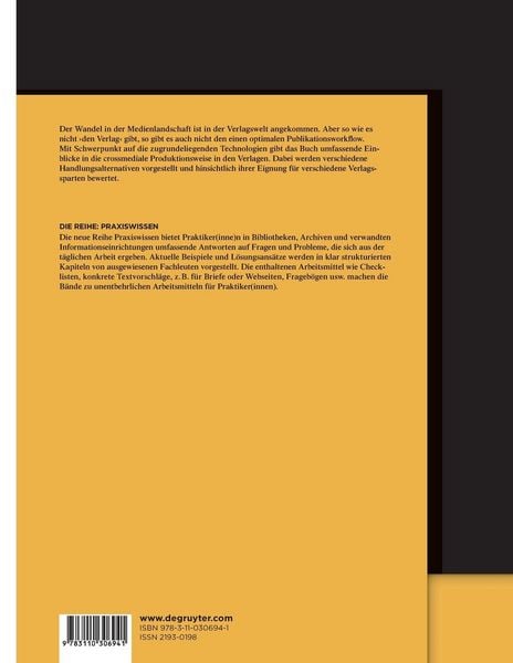 Produktbild: Crossmediales Publizieren im Verlag