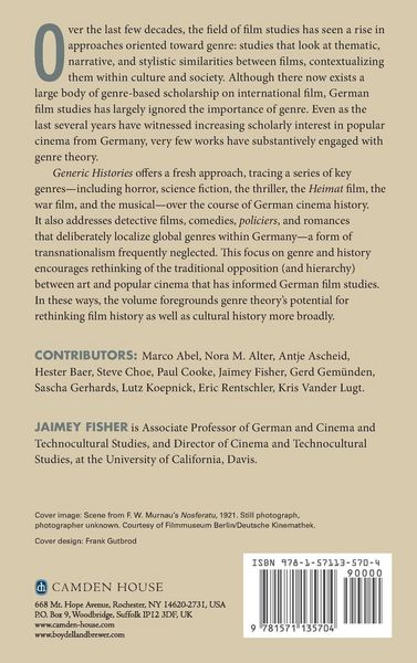 Produktbild: Generic Histories of German Cinema