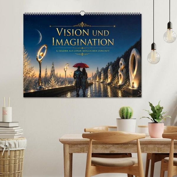 Produktbild: Vision und Imagination - 12 Bilder aus einer m&ouml;glichen Zukunft (Wandkalender 2027 DIN A2 quer), CALVENDO Monatskalender
