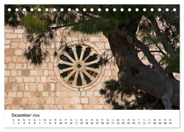 Produktbild: Dalmatiens S&uuml;den, Peljesac und Korcula (Tischkalender 2026 DIN A5 quer), CALVENDO Monatskalender