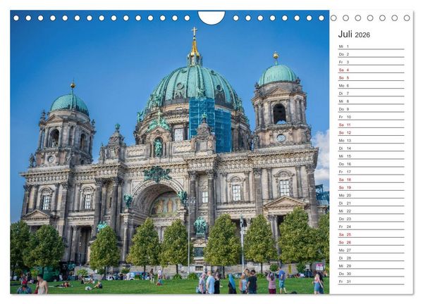 Produktbild: Berlin-Zentrum - Der Planer (Wandkalender 2026 DIN A4 quer), CALVENDO Monatskalender