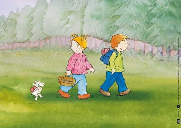 Produktbild: Einen Waldtag erleben mit Emma und Paul. Kamishibai Bildkartenset.