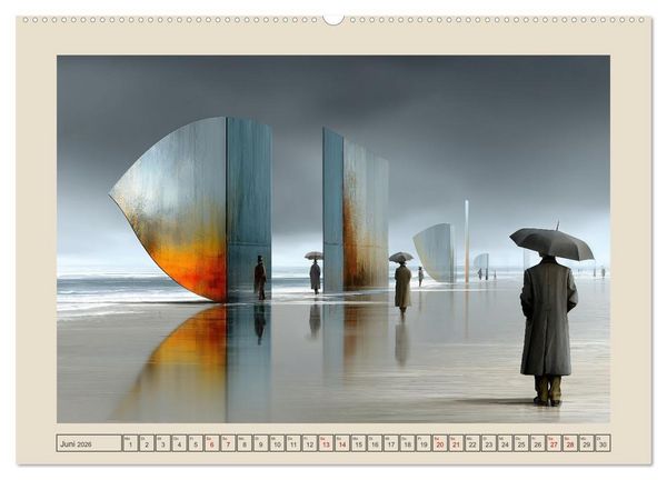 Produktbild: Die Logik des Unwirklichen (Wandkalender 2026 DIN A2 quer), CALVENDO Monatskalender