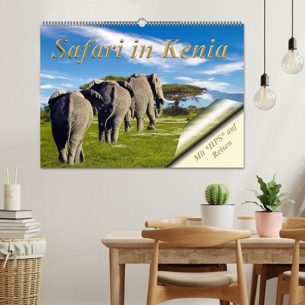 Produktbild: Safari in Kenia (Wandkalender 2026 DIN A2 quer), CALVENDO Monatskalender